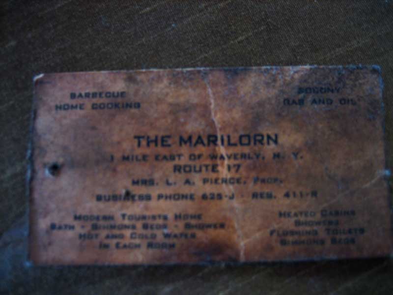 Marilorn business card found in basement
