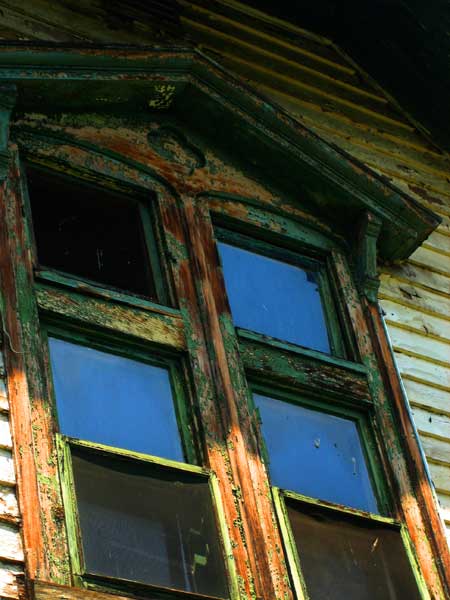  showing the south side upper window before, from 2010