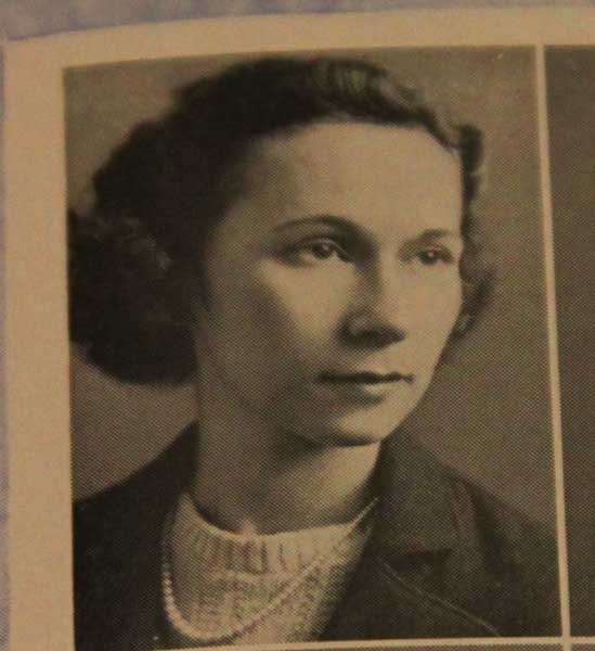1938 Charlotte Knapp's graduation photo from Cornell University